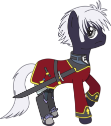 Size: 615x695 | Tagged: safe, artist:strawberrymilk9, ponified, sanger zonvolt, super robot wars