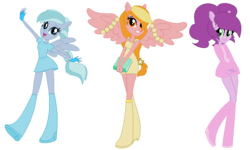 Size: 890x534 | Tagged: safe, oc, oc only, equestria girls, g4, eqg promo pose set, equestria girls plus, equestria girls-ified, group, ponied up