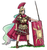 Size: 1200x1280 | Tagged: safe, artist:king-kakapo, princess celestia, human, g4, armor, cape, centurion, clothes, female, gladius, helmet, humanized, legion, legionary, pilum, roman, sandals, scutum, shield, simple background, solo, spear, sword, warrior celestia, white background