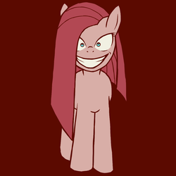 Size: 1000x1000 | Tagged: safe, artist:coma392, pinkie pie, g4, evil smile, female, pinkamena diane pie, pixiv, smiling, solo