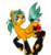 Size: 1079x1142 | Tagged: safe, artist:fourze-pony, oc, oc only, pegasus, pony, card suits, female, green hair, kneesocks, mare, orange, solo