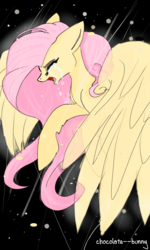 Size: 614x1024 | Tagged: safe, artist:chocolate--bunny, fluttershy, g4, crying, eyes closed, female, solo