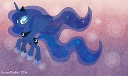 Size: 1280x768 | Tagged: safe, artist:caramelcookie, princess luna, g4, female, solo