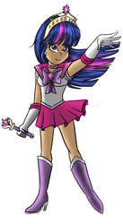 Size: 826x1506 | Tagged: safe, artist:violet-feather, twilight sparkle, human, g4, crossover, female, humanized, sailor moon (series), simple background, solo, white background