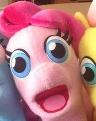 Size: 1840x2320 | Tagged: artist needed, safe, fluttershy, pinkie pie, rainbow dash, g4, bronies: the musical, cursed image, faic, irl, jesus christ how horrifying, nightmare fuel, photo, plushie, the muppets, wat