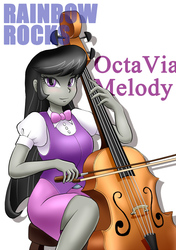 Size: 600x853 | Tagged: safe, artist:orca, octavia melody, equestria girls, g4, my little pony equestria girls, my little pony equestria girls: rainbow rocks, cello, female, musical instrument, pixiv, solo