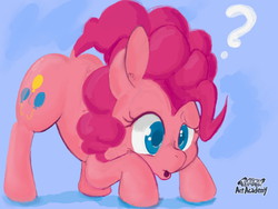 Size: 1024x768 | Tagged: safe, artist:osakaoji, pinkie pie, g4, female, question mark, solo