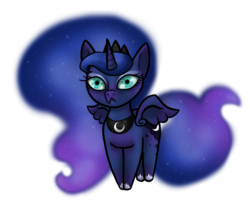 Size: 3000x2400 | Tagged: safe, artist:smilingm00n, princess luna, g4, female, high res, simple background, solo