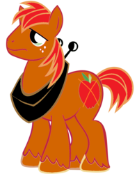 Size: 900x1145 | Tagged: safe, big macintosh, oc, oc only, earth pony, pony, g4, male, recolor, solo, stallion