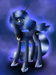 Size: 1800x2400 | Tagged: safe, artist:kanadrawsarts, princess luna, g4, female, solo