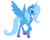 Size: 958x767 | Tagged: safe, artist:rubrony, trixie, alicorn, pony, g4, alicornified, female, glare, race swap, raised hoof, simple background, smirk, solo, spread wings, trixiecorn, white background