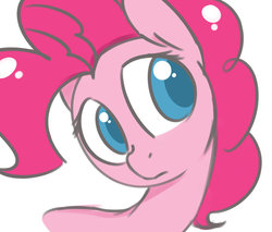 Size: 1024x873 | Tagged: safe, artist:tokipeach, pinkie pie, g4, female, head tilt, portrait, simple background, solo