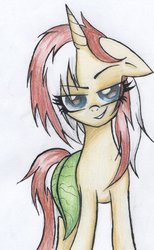 Size: 702x1139 | Tagged: safe, artist:djm30wm1x, oc, oc only, oc:midnight eclipse, bedroom eyes