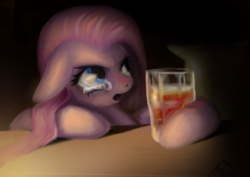 Size: 4093x2894 | Tagged: safe, artist:dueswals, pinkie pie, earth pony, pony, g4, alcohol, crying, drink, drunk, female, mare, pinkamena diane pie, red nosed, solo