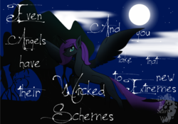 Size: 2452x1716 | Tagged: safe, artist:scariswolf, oc, oc only, oc:nyx, alicorn, pony, fanfic:past sins, alicorn oc, blank flank, solo