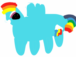 Size: 2048x1536 | Tagged: safe, artist:vinylthehedgehog, rainbow dash, g4, 1000 hours in ms paint, female, ms paint, solo