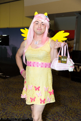 Size: 1365x2048 | Tagged: safe, fluttershy, human, g4, cosplay, crossdressing, flutterguy, irl, irl human, male, palindrome get, photo