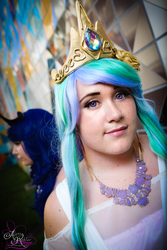 Size: 3840x5760 | Tagged: safe, artist:alyssarohlerphotography, princess celestia, princess luna, human, g4, clothes, cosplay, costume, irl, irl human, photo, royal sisters, siblings, sisters