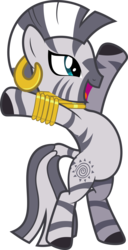 Size: 4000x7787 | Tagged: safe, artist:ragerer, zecora, zebra, g4, .svg available, bipedal, cheering, cute, female, happy, open mouth, simple background, smiling, solo, standing, transparent background, vector, zecorable