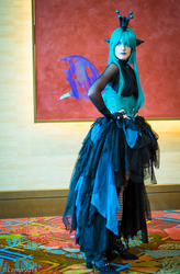 Size: 591x900 | Tagged: safe, artist:amazonmandy, queen chrysalis, human, g4, cosplay, irl, irl human, photo