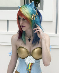 Size: 652x800 | Tagged: safe, artist:flying-fox, rainbow dash, human, g4, cosplay, irl, irl human, photo