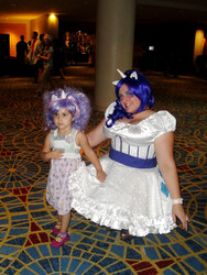 Size: 768x1024 | Tagged: safe, rarity, sweetie belle, human, g4, cosplay, irl, irl human, photo