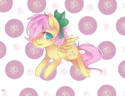 Size: 650x500 | Tagged: safe, artist:phasilicrenavon, fluttershy, g4, braces, female, filly, hair bow, solo