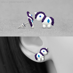 Size: 600x600 | Tagged: safe, artist:pixieempire, rarity, g4, craft, earring, photo