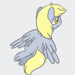 Size: 1024x1024 | Tagged: safe, artist:tokipeach, derpy hooves, pegasus, pony, g4, female, mare, simple background, solo