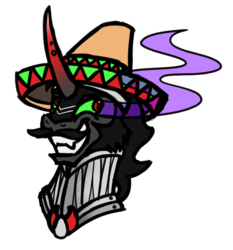 Size: 1435x1543 | Tagged: safe, artist:wolframclaws, king sombra, g4, king sombrero, male, moustache, simple background, solo, sombrero, transparent background