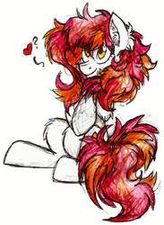 Size: 871x1188 | Tagged: safe, artist:php166, oc, oc only, oc:autumn, earth pony, pony, art trade, female, heart, mare