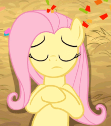Size: 500x565 | Tagged: safe, screencap, fluttershy, g4, season 2, the last roundup, animated, female, hiccup, invisible stallion, out of context, solo
