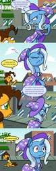 Size: 1280x3840 | Tagged: safe, artist:grandpalove, cheese sandwich, trixie, ask trixie and cheese, g4, ..., angry, comic, crying, cute, diacheeses, dialogue, glowing eyes, sad, sparkly eyes, tsundere, wingding eyes