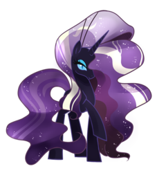 Size: 1024x1128 | Tagged: safe, artist:kaji-tanii, nightmare rarity, pony, unicorn, g4, female, mare, simple background, solo, transparent background