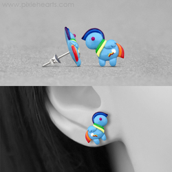 Size: 600x600 | Tagged: safe, artist:pixieempire, rainbow dash, g4, earring, photo