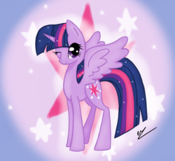 Size: 849x780 | Tagged: safe, artist:otakutheunicorn, twilight sparkle, alicorn, pony, g4, female, mare, solo, twilight sparkle (alicorn), wink