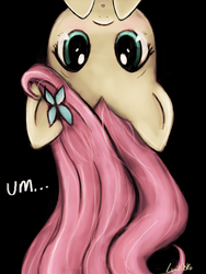 Size: 720x960 | Tagged: safe, artist:lumineko, fluttershy, g4, female, solo, upside down