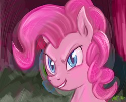 Size: 2176x1758 | Tagged: safe, artist:hereticalrants, pinkie pie, g4, elf ears, female, grin, solo