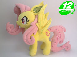 Size: 900x675 | Tagged: safe, artist:onlyfactory, fluttershy, g4, bootleg, flutterbat, irl, photo, plushie, solo