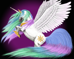 Size: 1280x1024 | Tagged: safe, artist:taranya, princess celestia, g4, female, realistic, solo