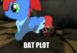 Size: 1024x706 | Tagged: safe, oc, oc only, oc:skittles, pony, dat ass, eyes on the prize, image macro, meme, second life, skeleton