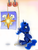 Size: 1100x1466 | Tagged: safe, artist:milanoss, princess luna, g4, female, flag, pulley, rope, sitting, solo