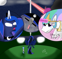 Size: 5000x4800 | Tagged: safe, artist:void236, princess celestia, princess luna, oc, g4, absurd resolution, crying