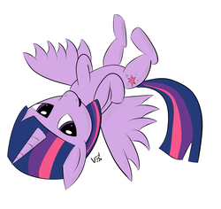 Size: 3500x3300 | Tagged: safe, artist:void236, twilight sparkle, alicorn, pony, g4, female, high res, lying, mare, on back, solo, twilight sparkle (alicorn)