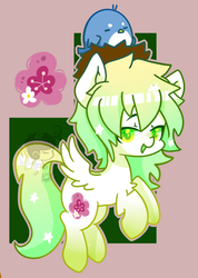 Size: 500x701 | Tagged: safe, artist:snow angel, part of a set, oc, oc only, pony, ponified, seasons, solo, spring