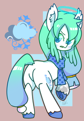 Size: 500x721 | Tagged: safe, artist:snow angel, part of a set, oc, oc only, pony, butt, halo, plot, ponified, seasons, solo, winter