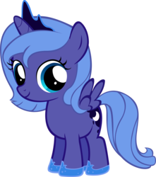 Size: 2884x3259 | Tagged: safe, artist:moongazeponies, princess luna, g4, cute, female, filly, high res, lunabetes, simple background, solo, transparent background, vector, woona