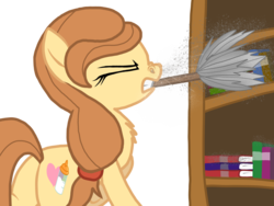 Size: 2048x1536 | Tagged: safe, artist:proponypal, oc, oc only, oc:cream heart, earth pony, pony, g4, allergies, butt, chest fluff, creambutt, dust, duster, earth pony oc, female, fetish, mare, nostril flare, plot, sneezing, sneezing fetish, spray