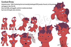 Size: 900x600 | Tagged: safe, artist:pikapetey, oc, oc only, oc:odyssey eurobeat, eurobeat brony, odyssey eurobeat, pastacon, reference sheet