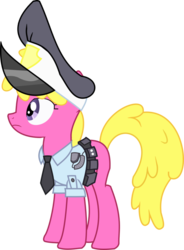 Size: 767x1041 | Tagged: dead source, safe, artist:incognito-i, cherry berry, earth pony, pony, g4, female, mare, police officer, simple background, solo, transparent background, vector